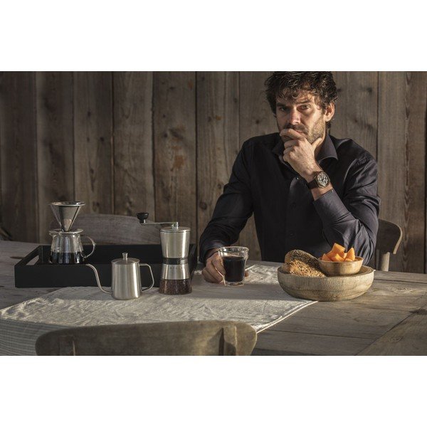 Espressor moka argintiu din oțel inoxidabil 500 ml Slow Coffee – Leopold Vienna-image-2