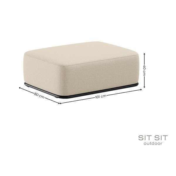 Taburet de grădină bej Straw – Sit Sit-image-4