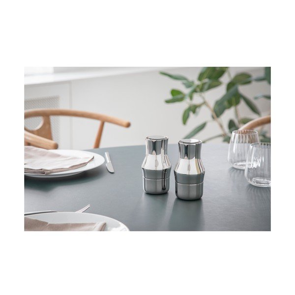 Râșniță argintiu-lucios din oțel inoxidabil Dorotea – Gense-image-3