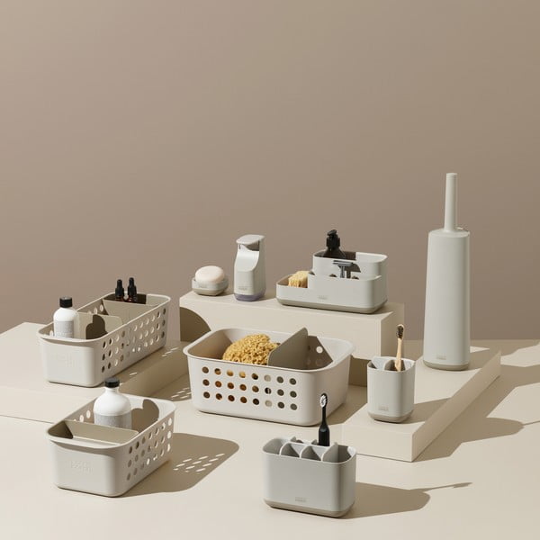 Suport pentru periuța de dinți bej din plastic EasyStore – Joseph Joseph-image-3