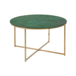 Masă de cafea, decor marmură verde Actona Alisma