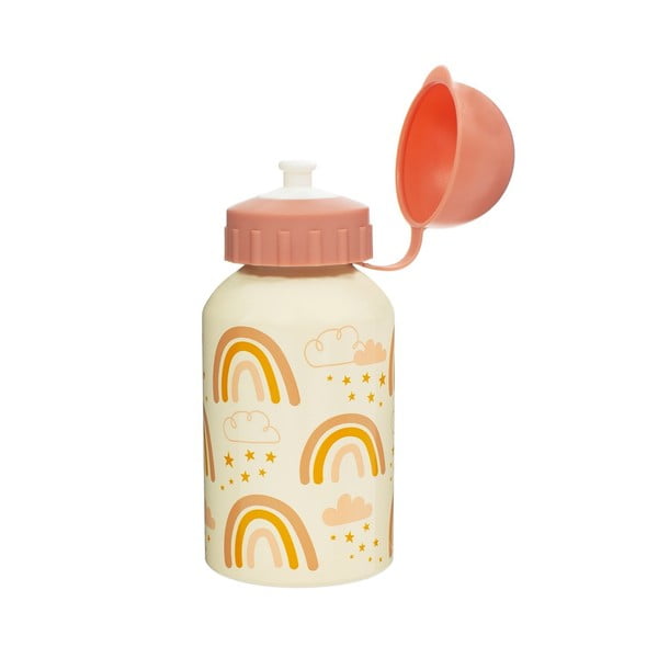 Stică apă copii Sass & Belle Earth Rainbow, 250 ml, portocaliu-roz-image-1