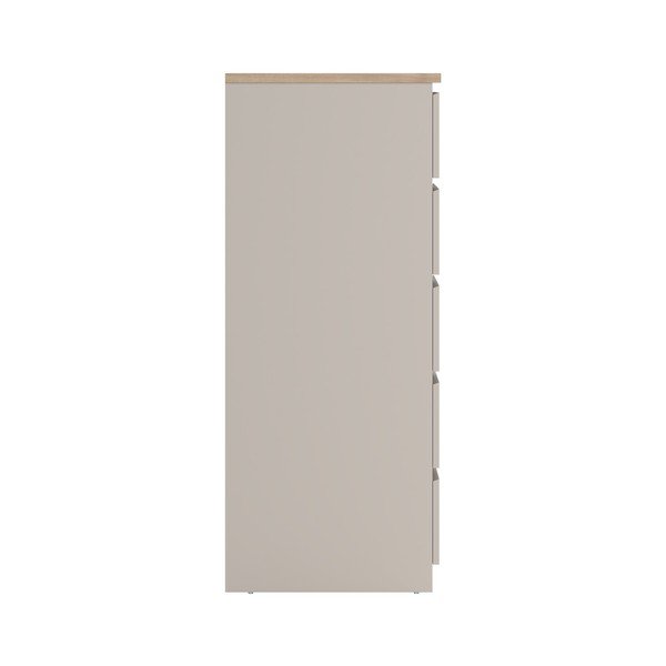 Comodă crem 77x121x50 cm Naia – Tvilum-image-4