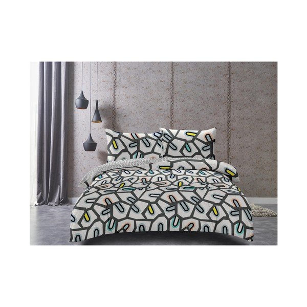 Lenjerie de pat din bumbac satinat DecoKing Insanity, 200 x 220 cm-image-1