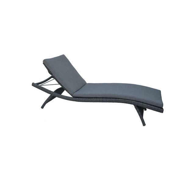 Șezlong de grădină gri Charlotte - Rojaplast-image-1