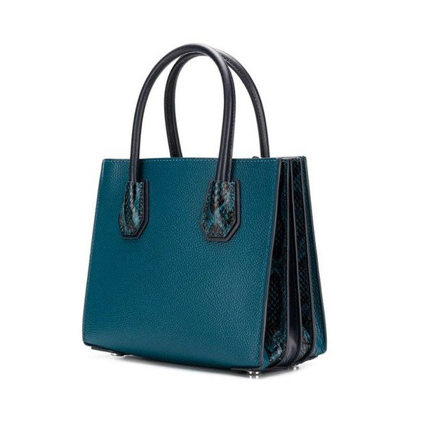 Geantă din piele Michael Kors Messenger, albastru-verde-image-1