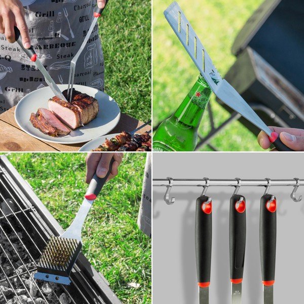 Set 11 ustensile pentru grătar InnovaGoods Professional Barbecue-image-3