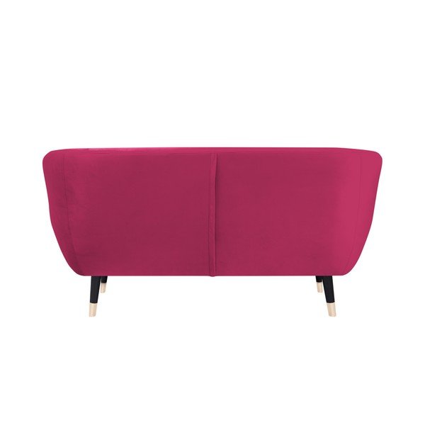 Canapea Mazzini Sofas AMELIE cu picioare negre, roz, 158 cm-image-4