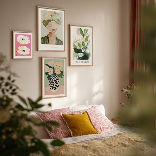 Tablou cu ramă imprimat 30x40 cm Peony Bloom – Styler-image-2