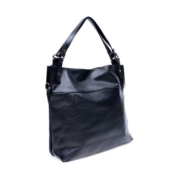 Geantă de mână din piele Roberta M Angelica, negru-image-1