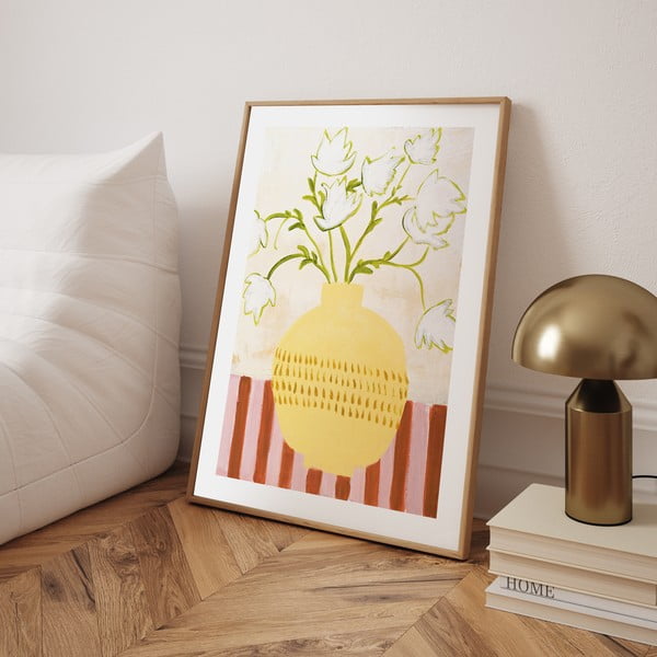 Tablou 52x72 cm Yellow Vase    – Malerifabrikken-image-1