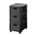 Etajeră de baie gri antracit din plastic 32,5x71 cm Country – Rotho