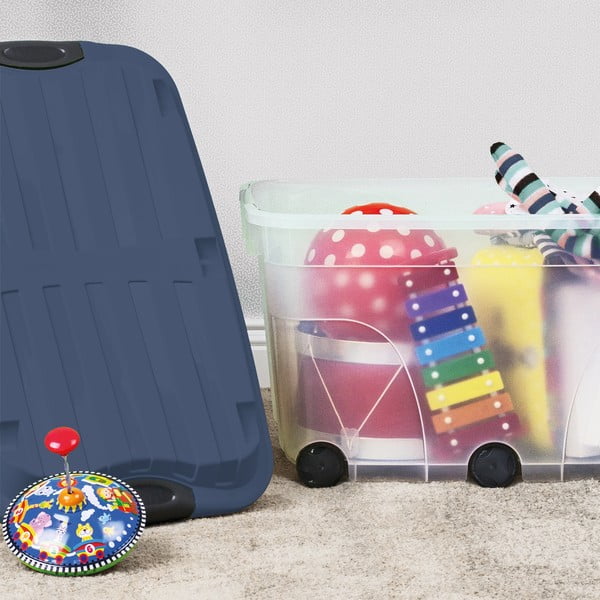 Cutie de depozitare din plastic cu capac Roller – Rotho-image-1