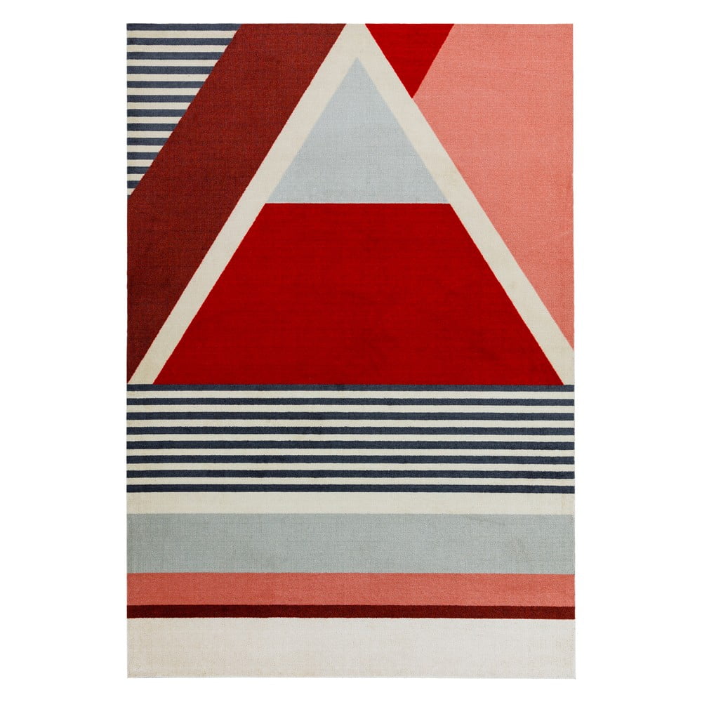 Covor Asiatic Carpets Riley Arso, 120 x 170 cm, roșu-gri