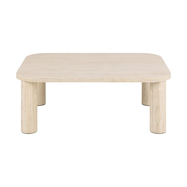 Măsuță de cafea bej cu aspect de marmură 75x100 cm Solano – Actona-image-3