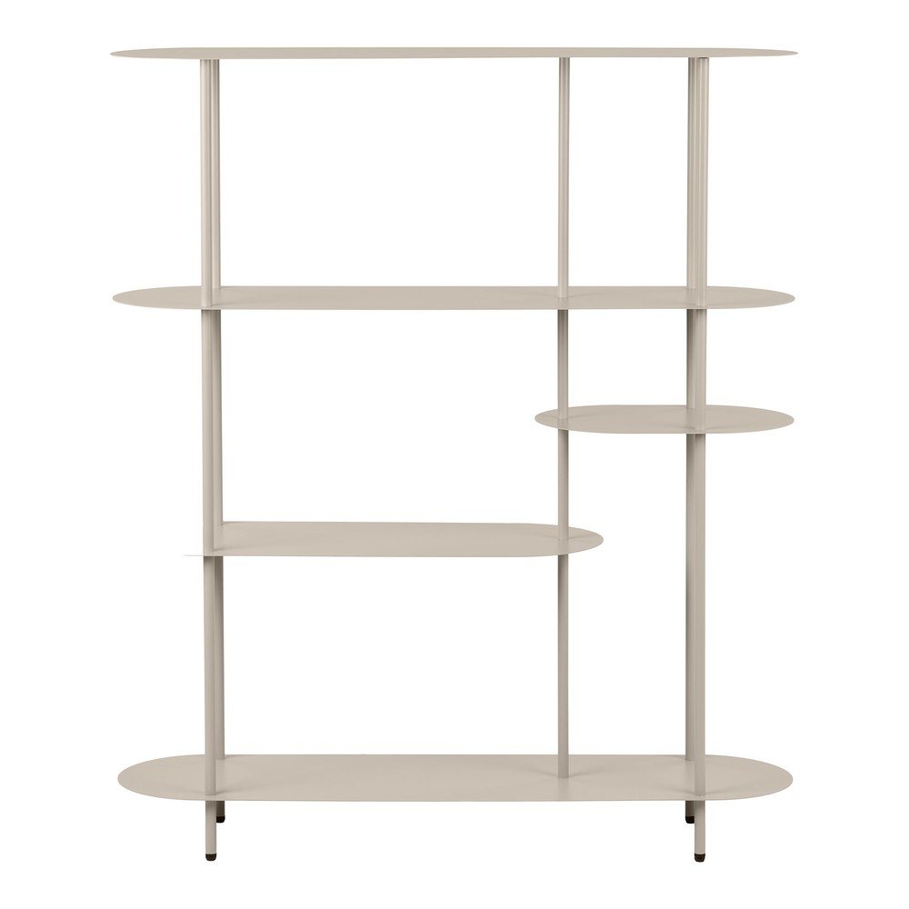 Etajeră bej din metal 118x139x31 cm Rieti – House Nordic