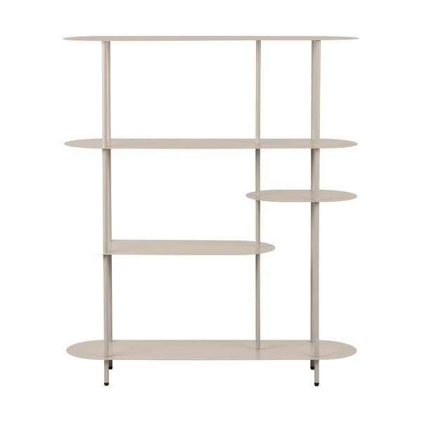 Etajeră bej din metal 118x139x31 cm Rieti – House Nordic