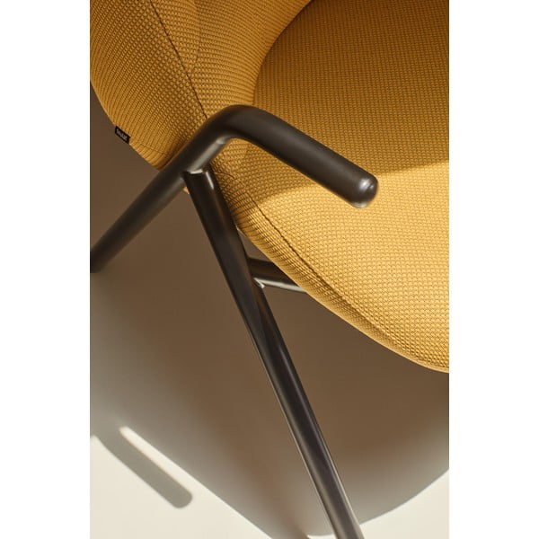 Fotoliu Teulat Dins, înălțime 90 cm, galben-image-1