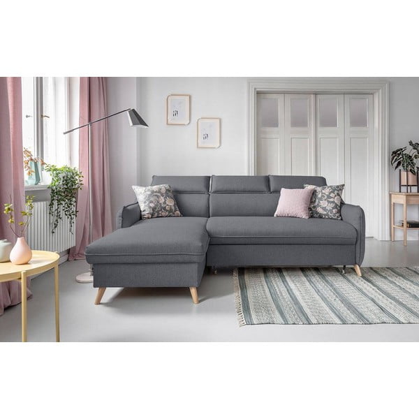 Colțar gri închis extensibil (cu colț pe partea stângă ) Sweet Harmony – Miuform-image-3