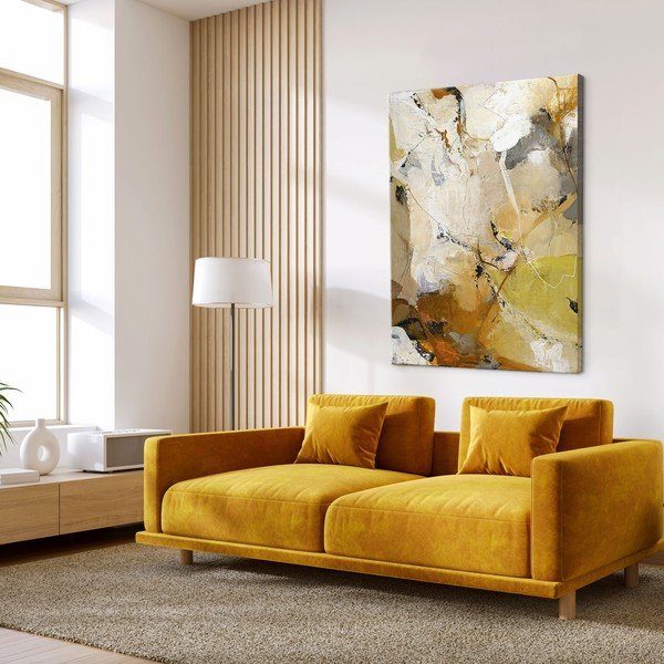 Tablou pe pânză imprimat/cu elemente pictate manual 90x118 cm Everlast – Malerifabrikken-image-1