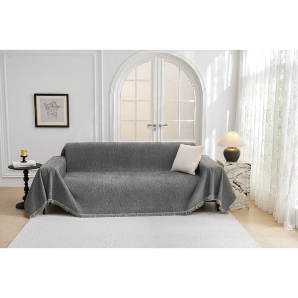 Husă gri închis pentru canapea cu 2 locuri Talo – Filumi-image-2