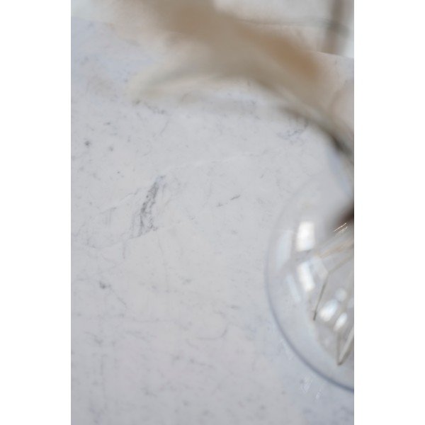 Măsuță de cafea albă/în culoare naturală din marmură 135x62 cm Hammond - Rowico-image-4