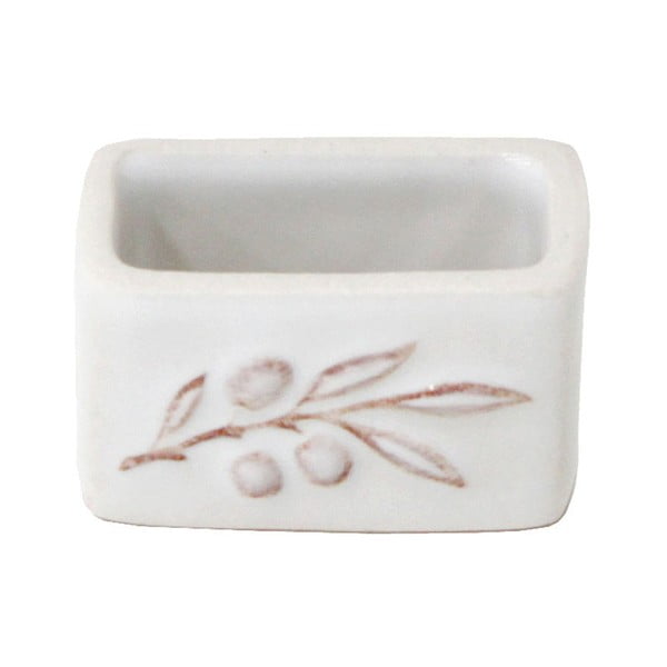 Inel din ceramică pentru șervețele Costa Nova Alentejo, alb