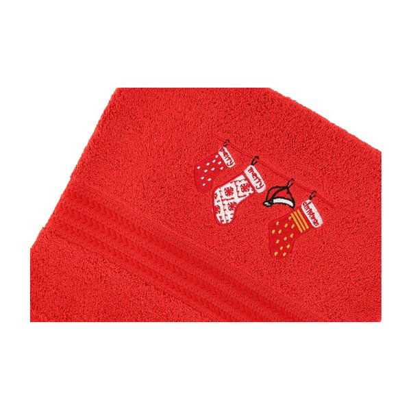 Set 2 prosoape Corap Red Socks, 50 x 90 cm-image-2