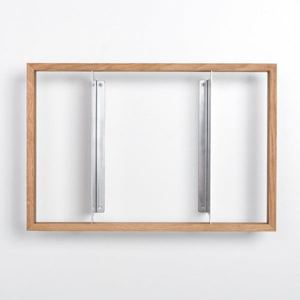 Raft de cărți din lemn de stejar das kleine b b8, înălțime 34 cm-image-3