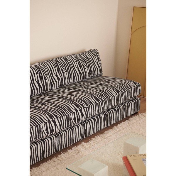 Canapea gri antracit cu tapițerie din chenille 197 cm Zeb – Ellos Home-image-2