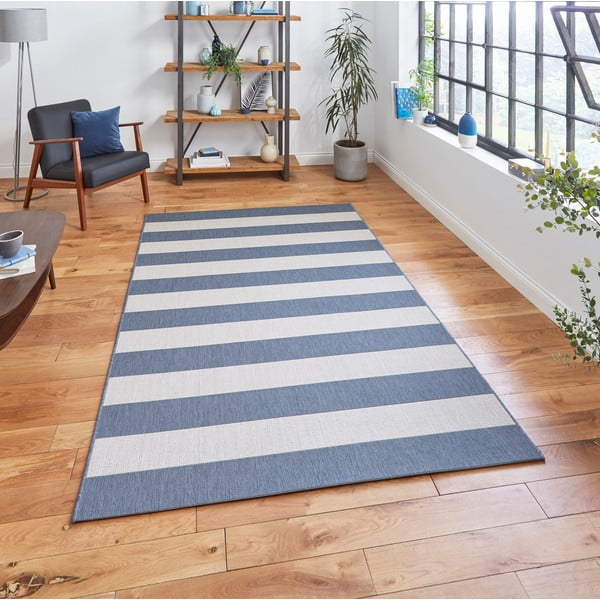 Covor de exterior albastru/bej 170x120 cm Santa Monica - Think Rugs-image-2