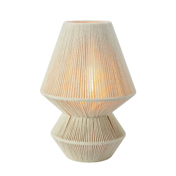 Veioză în culoare naturală cu abajur textil (înălțime 34 cm) Razzo – Markslöjd