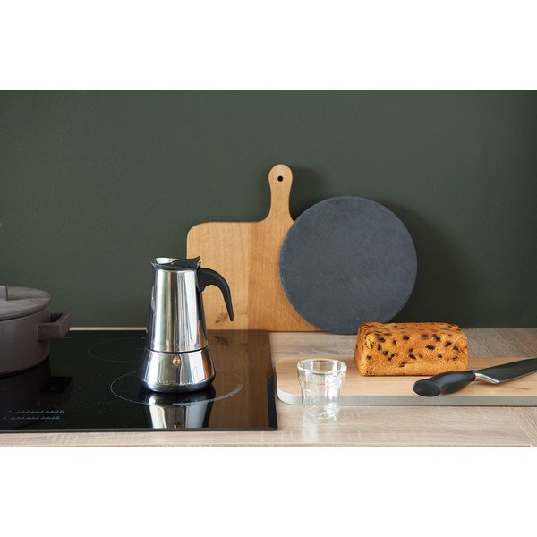 Espressor moka argintiu din oțel inoxidabil 400 ml Trevi – Leopold Vienna-image-1