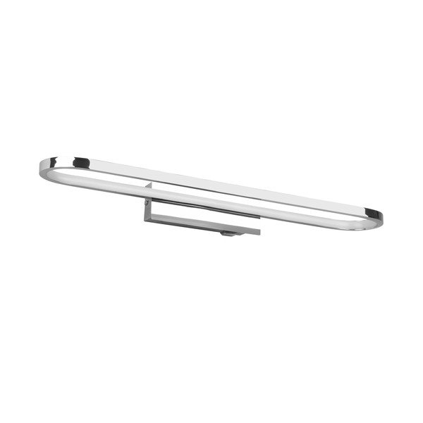 Aplică de perete argintiu-lucios LED (lungime 60 cm) Gianni – Trio