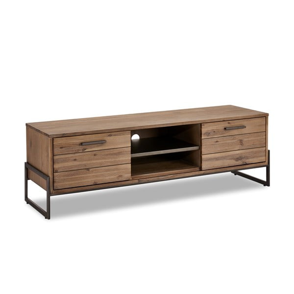 Masă TV din lemn masiv Furnhouse Mallorca, maro-image-2