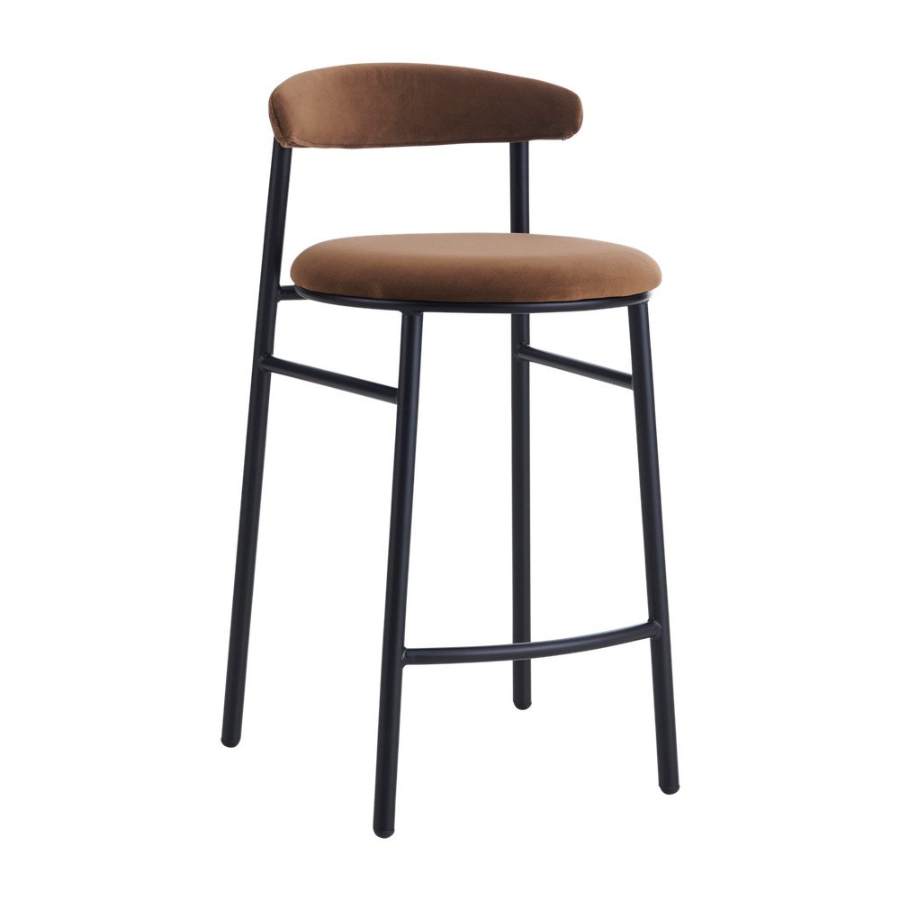 Scaun de bar maro din metal (înălțime șezut 66 cm) Doggi – Ellos Home
