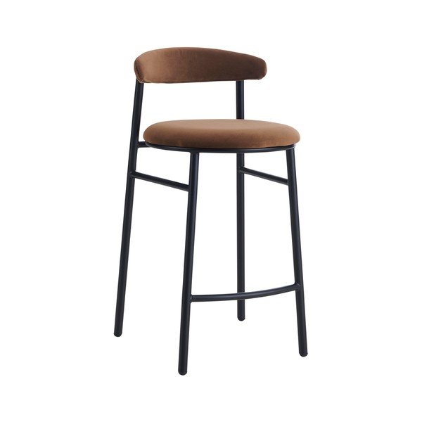Scaun de bar maro din metal (înălțime șezut 66 cm) Doggi – Ellos Home