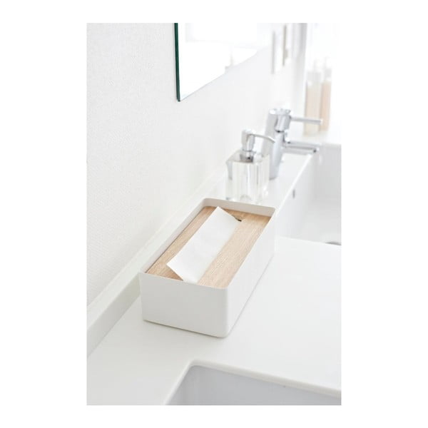 Suport șervețele YAMAZAKI Tsu, alb-image-1