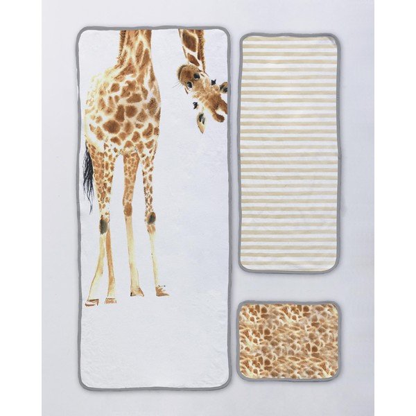 Set 3 prosoape Madre Selva Funky Giraffe-image-1