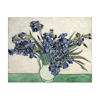 Reproducere pe pânză după Vincent van Gogh - Irises 2, 40 x 26 cm