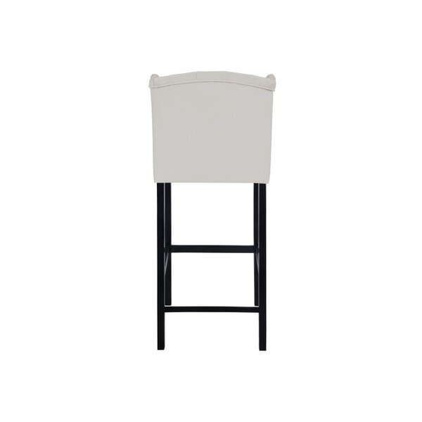 Scaun de bar Mazzini Sofas Roco, gri deschis-image-4