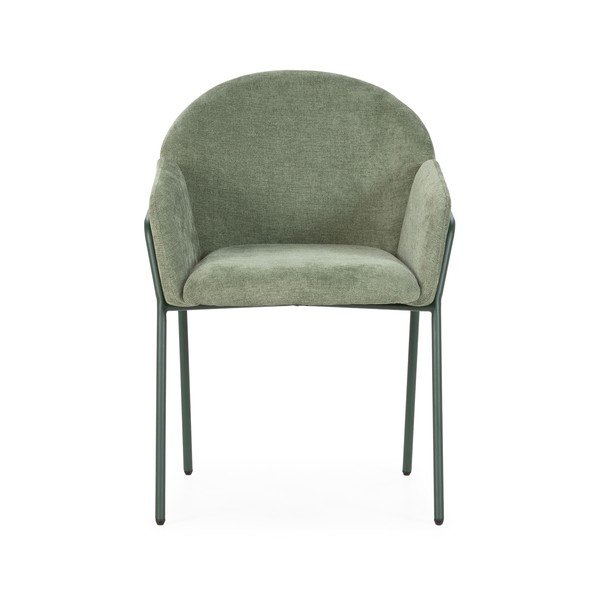 Set de scaune de sufragerie verde 2 buc. tapițat Aslin – MOME-image-3