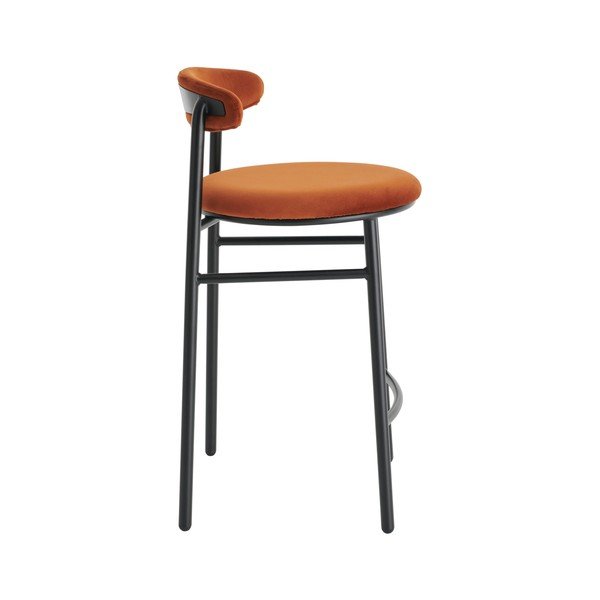 Scaun de bar maro coniac din metal (înălțime șezut 66 cm) Doggi – Ellos Home-image-4