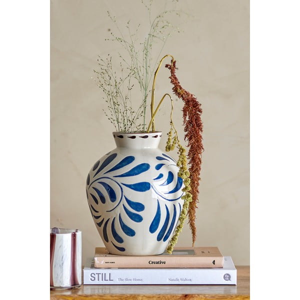 Vază crem din gresie (înălțime 24 cm) Heikki – Bloomingville-image-1