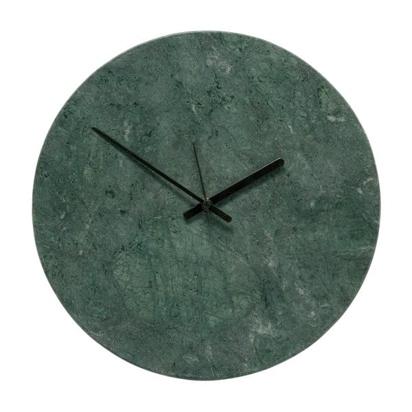 Ceas din marmură Hübsch Tempus, verde