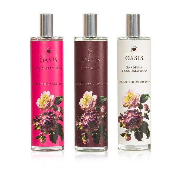 Set 3 spray-uri parfumate de interior Bahoma London Oasis Renaissance