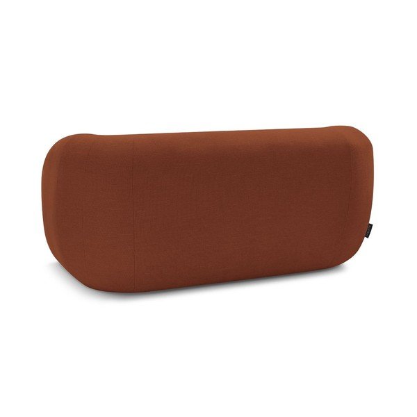 Canapea portocalie cu tapițerie din chenille 160 cm Celine – Bobochic Paris-image-4