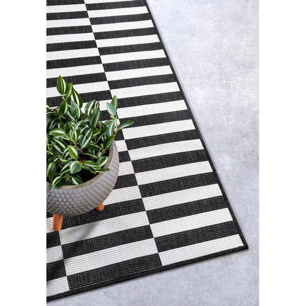 Covor tip traversă alb-negru 80x200 cm Viela – Hanse Home-image-3