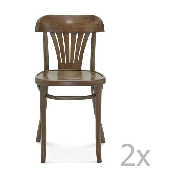 Set 2 scaune de lemn Fameg Mathias