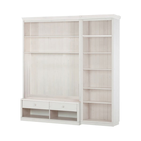 Set TV alb din lemn de pin 214x223 cm Anita – Støraa-image-2